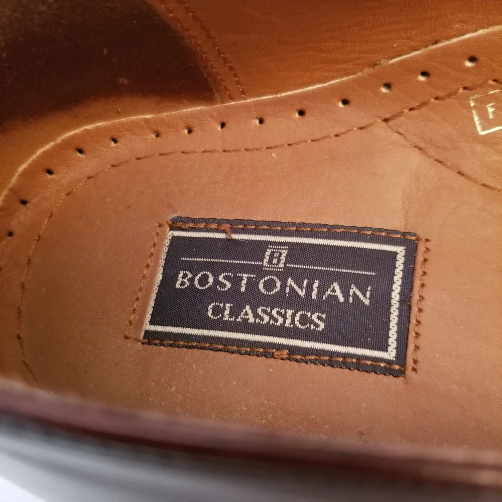 Bostonian Crown Windsor Mens Brown Leather Kiltie Tassel Loafers Dress Shoes